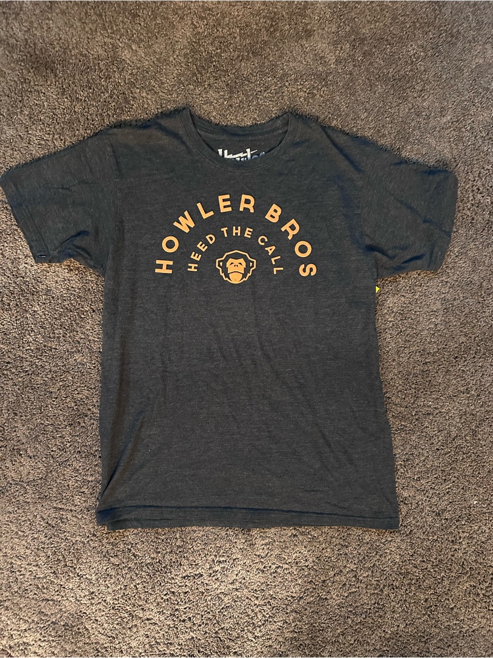 Howler Brothers Charcoal Crewneck with White Logo Print
